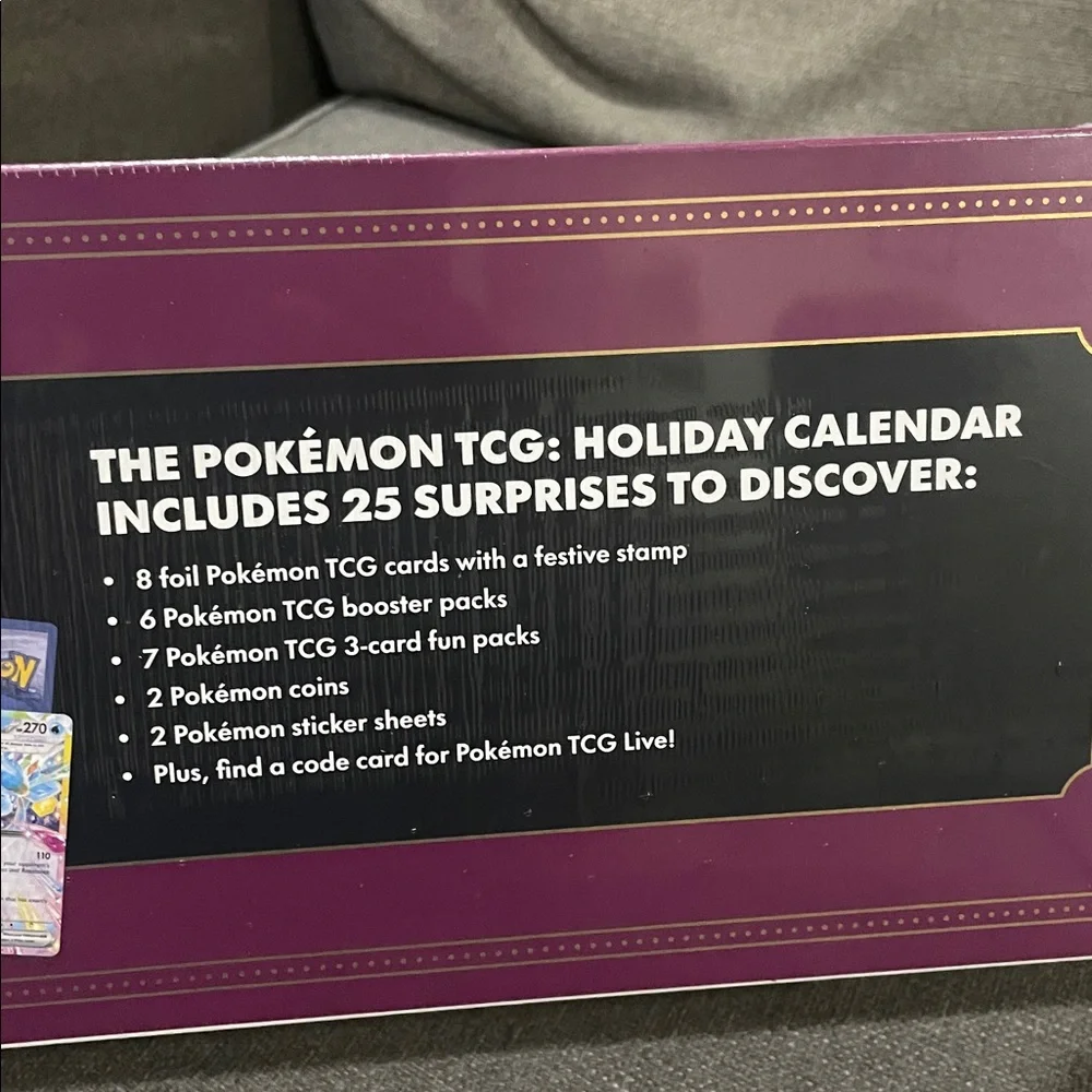 Pokemon Trading Card Game Festive Holiday Advent Calendar Christmas 2025